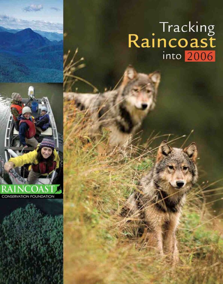 Tracking raincoast in 2006.