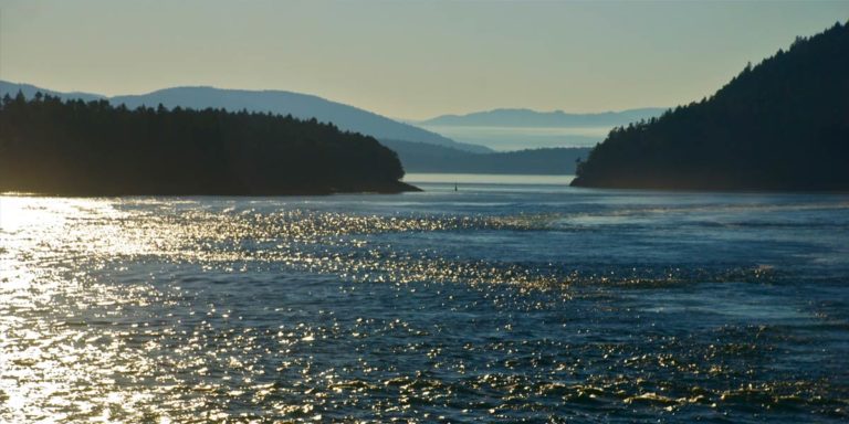 A clear day in Active Pass.