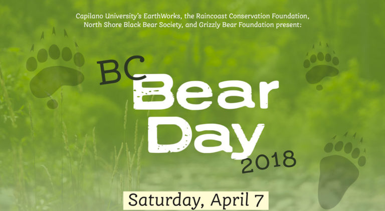 BC Bear Day, April 7, Capilano University