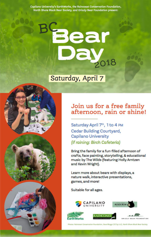 Cover image for the BC Bear Day celebration on April 7th.