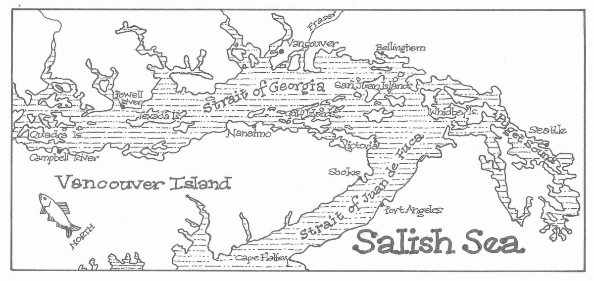 Art map of the Salish Sea