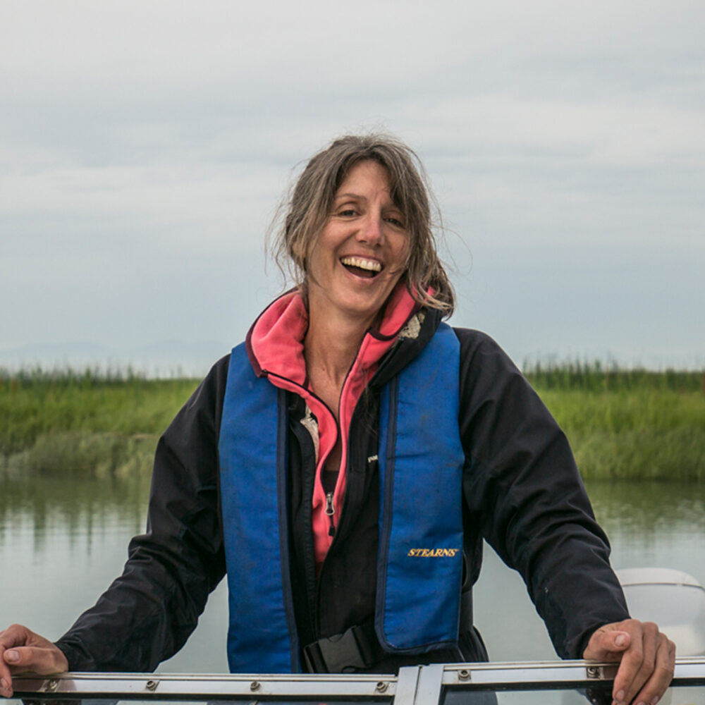 Misty MacDuffee in the Fraser River estuary.