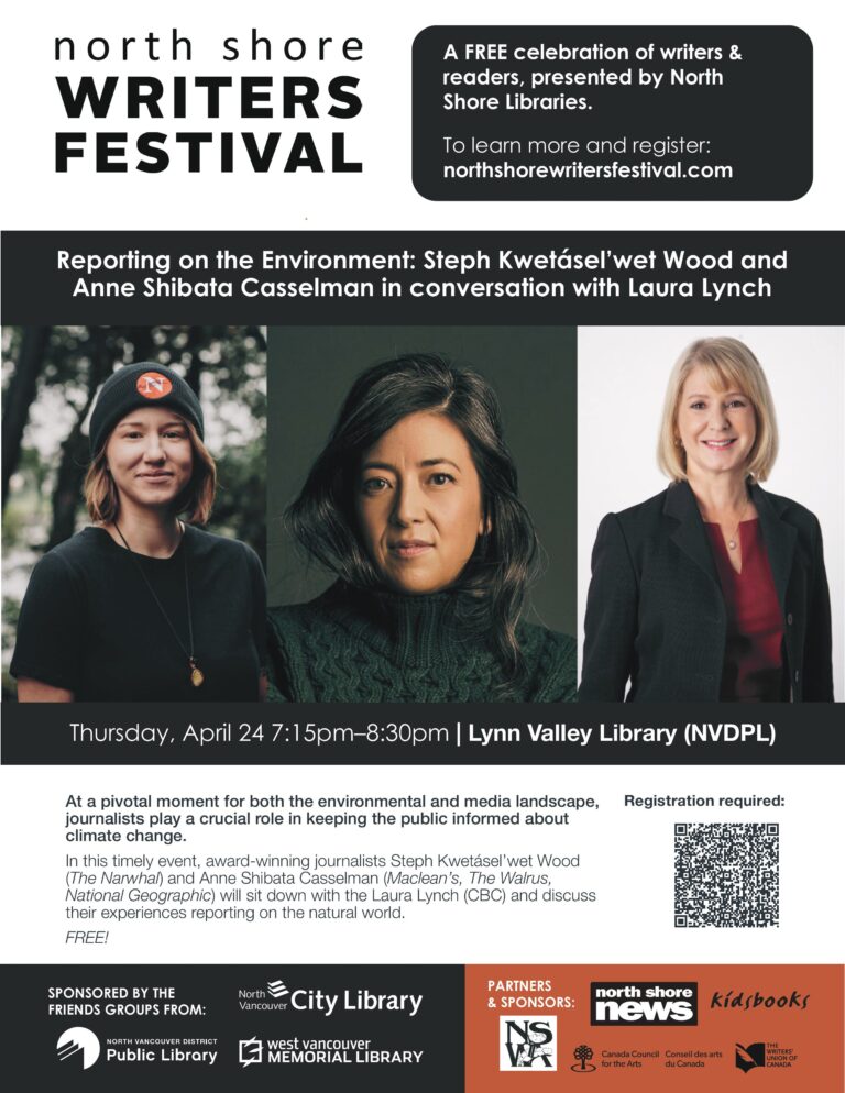 Reporting on the Environment: Steph Kwetásel’wet Wood and Anne Shibata Casselman in conversation with Laura Lynch