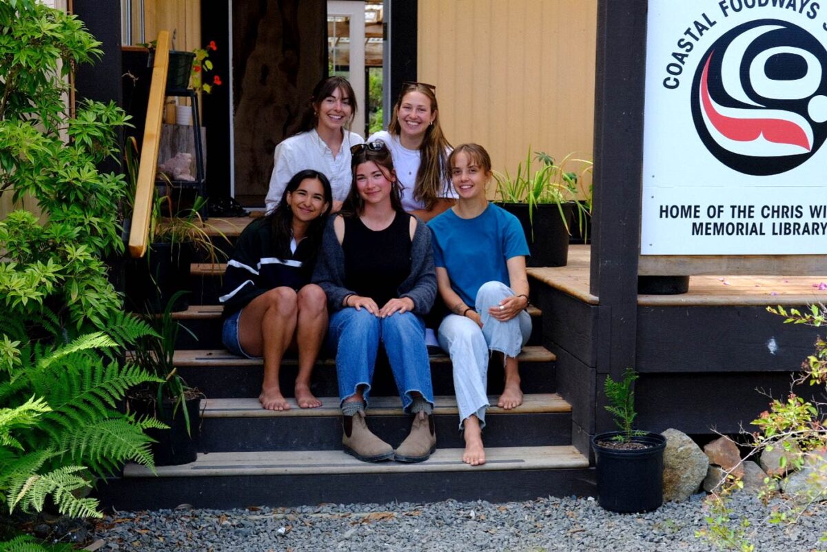 (From upper left to bottom right) Andi Hutchinson, Johanna Griggs, Persia Khan, Abby Tinsley and Amanda Ketch at a Raincoast Open House event at Coastal Foodways.