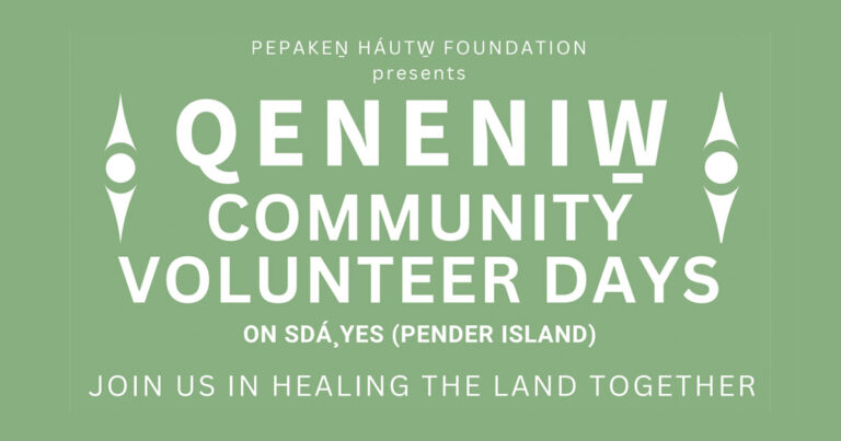 QENENIW̱ Community Volunteer Days.