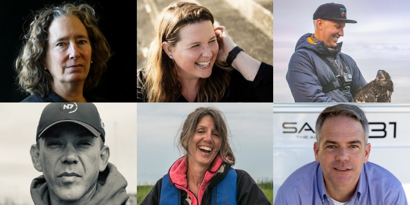 A montage of six presenter headshots including Misty MacDuffee.